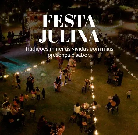 imagem aerea da festa julina