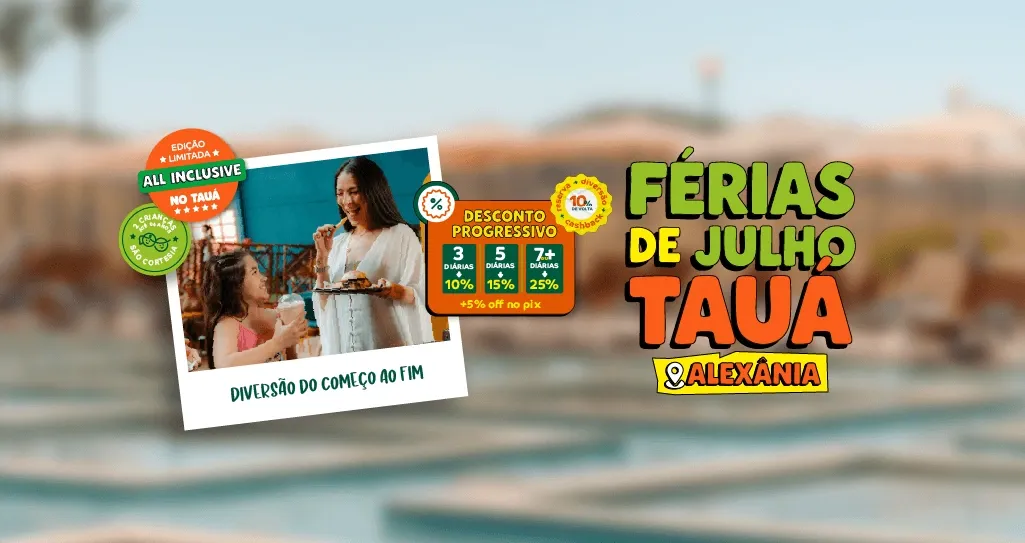 Férias de julho Tauá Alexania