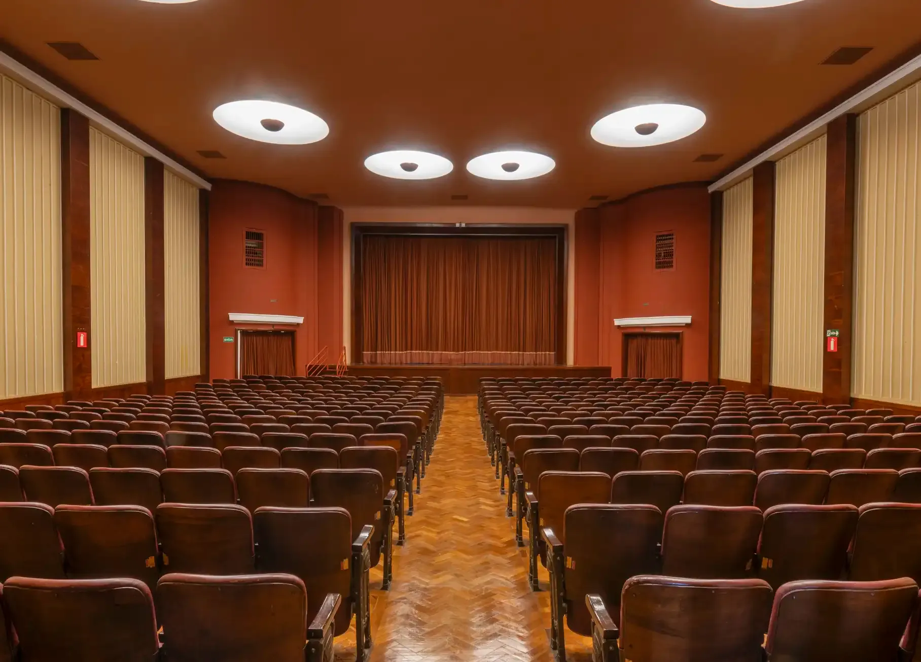 visão de fundo do teatro