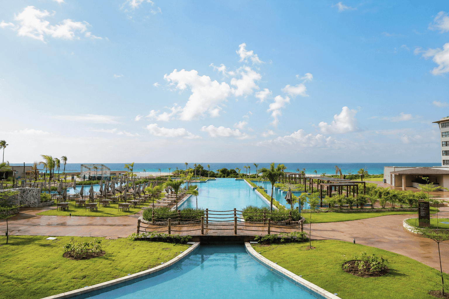vista piscina