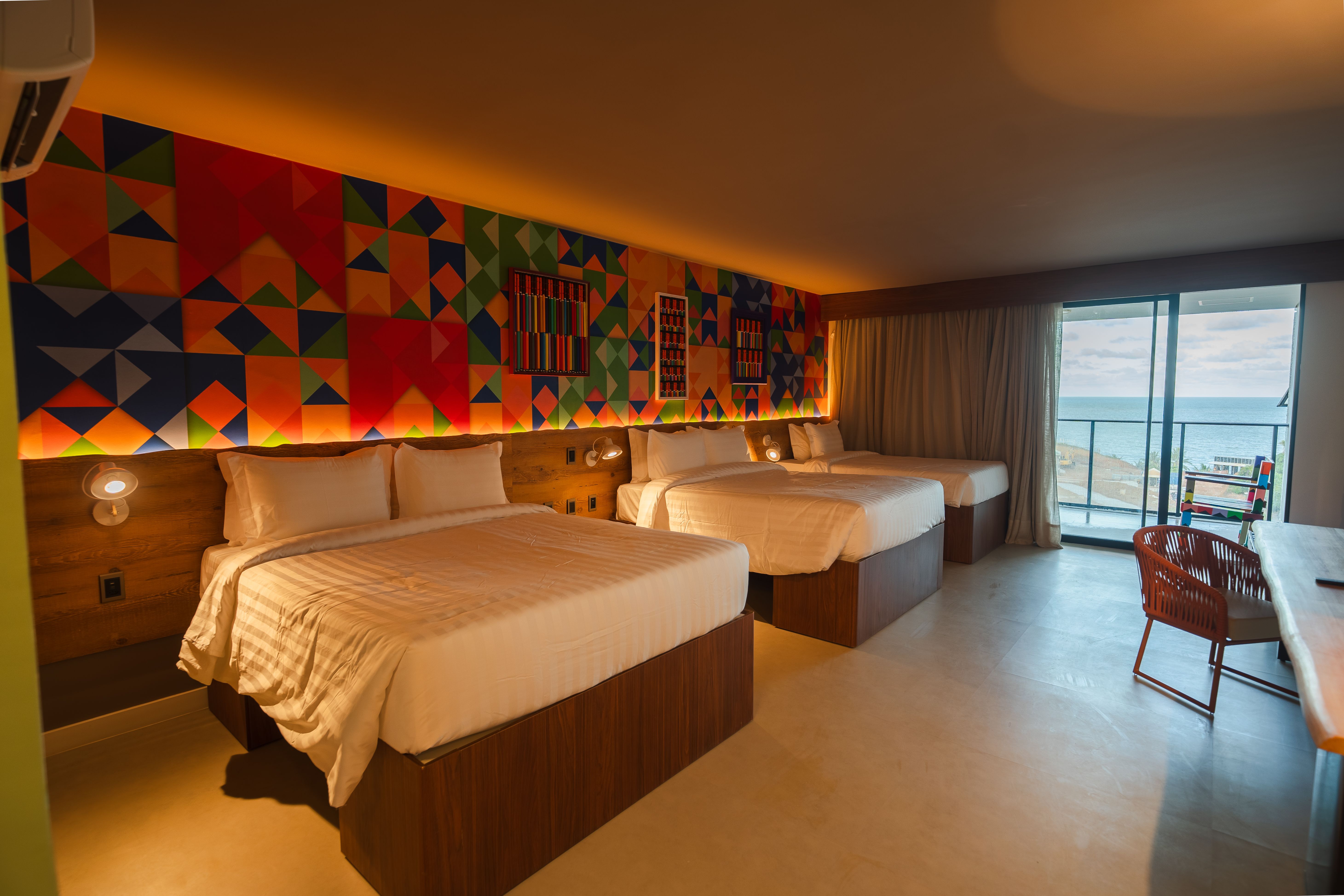 quarto com vista pro mar