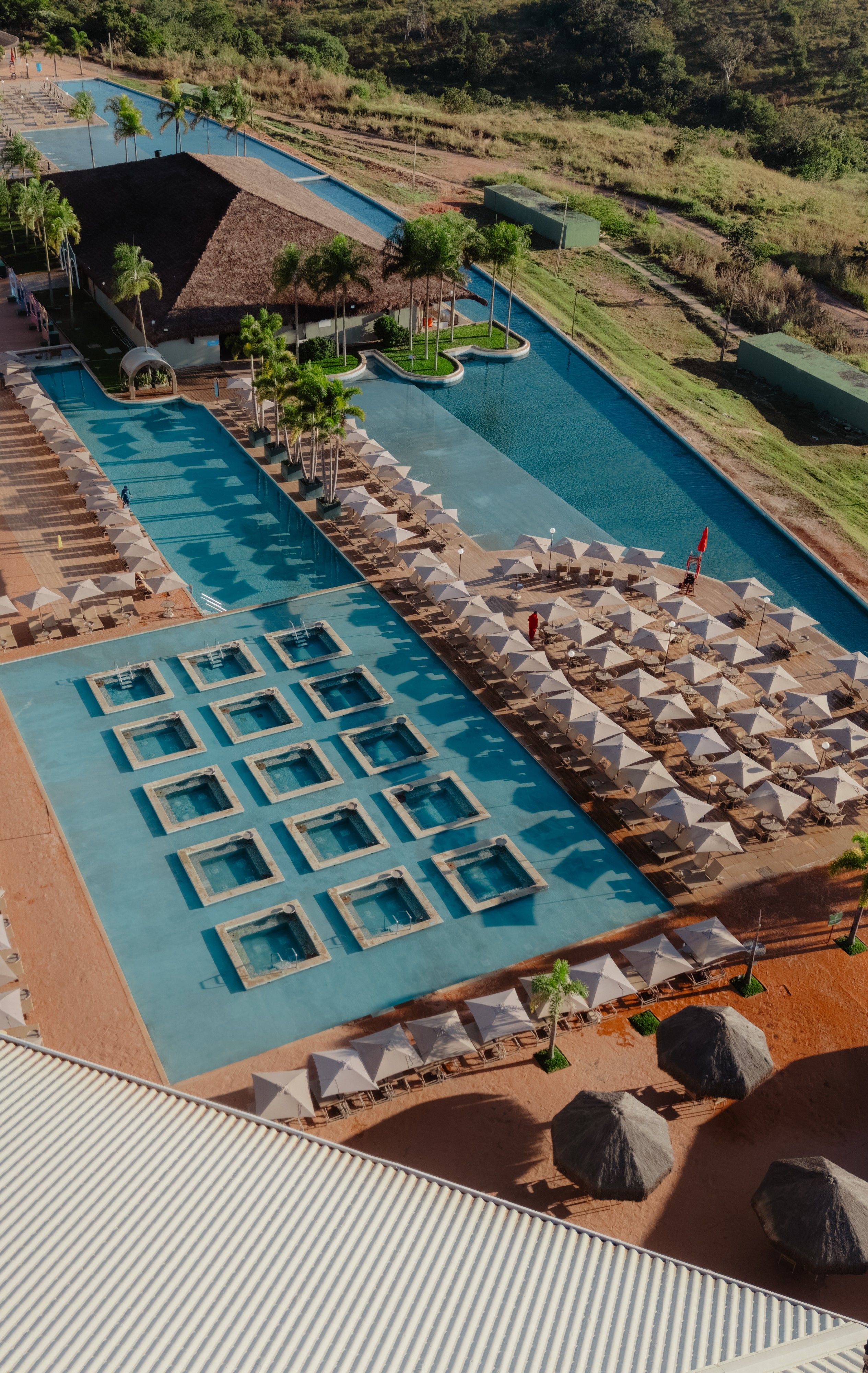 vistas das jacuzzis
