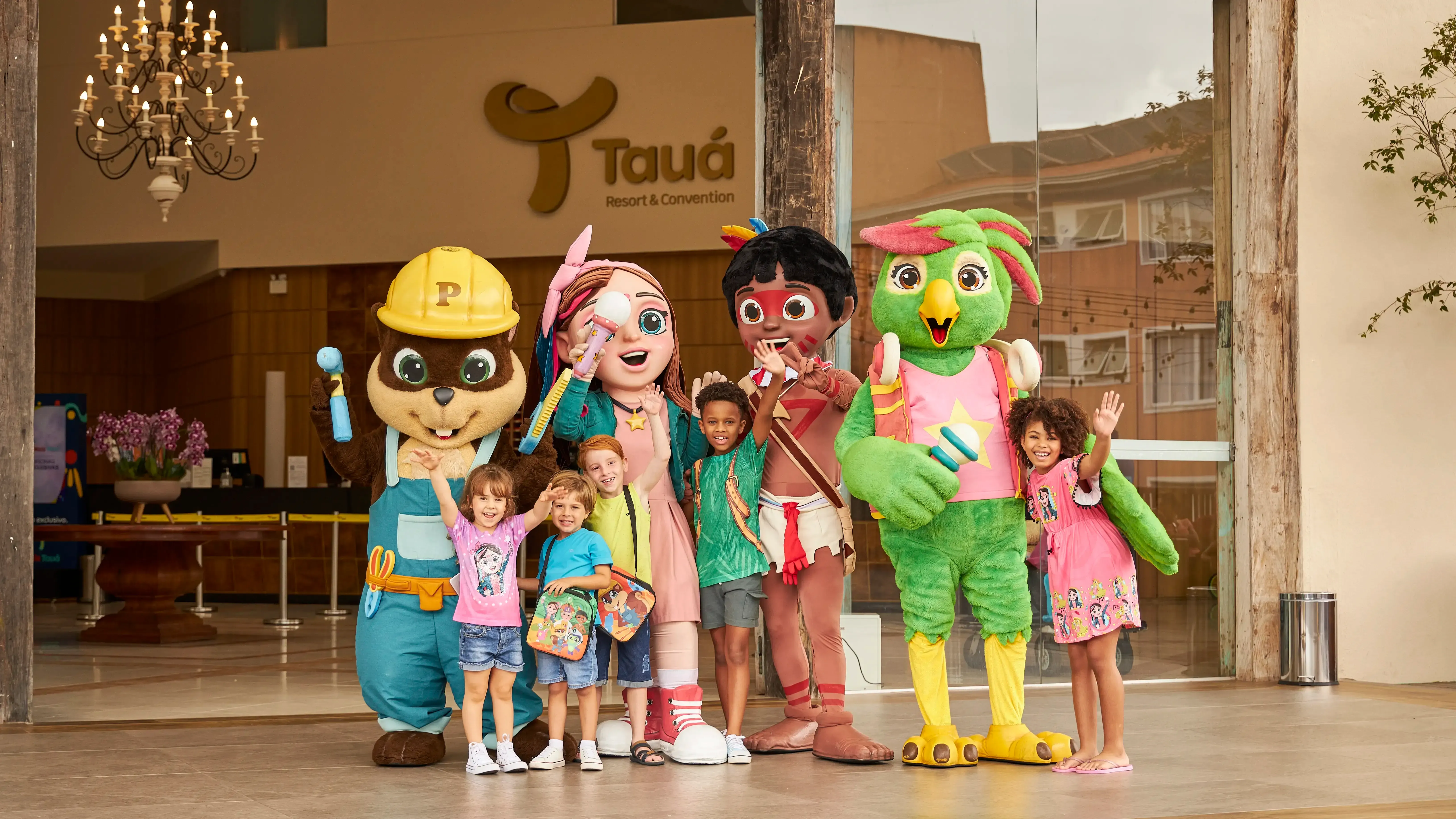 recepção com os taualegres